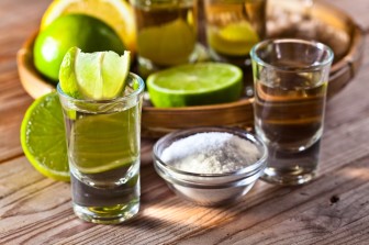 Gold Tequila With Salt And Lime